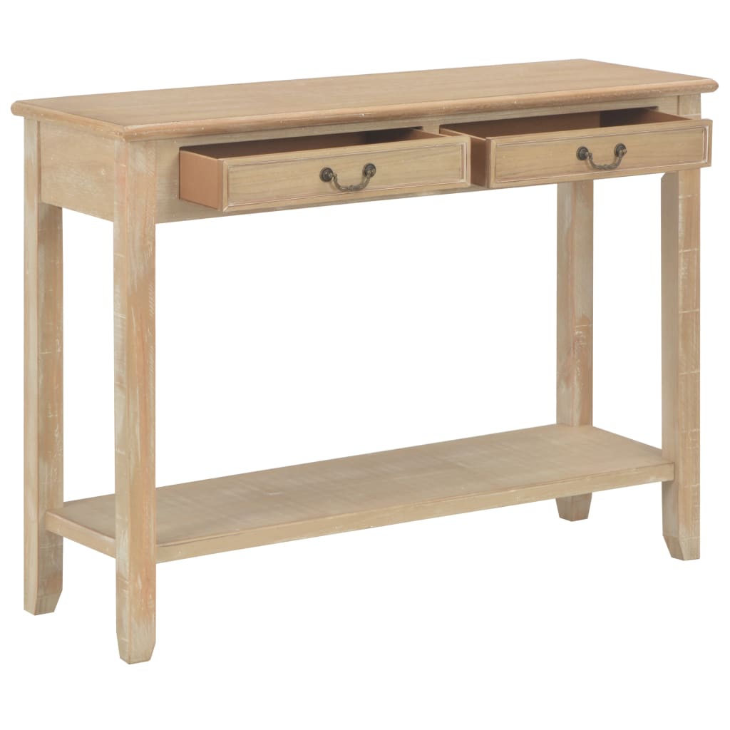 Mesa consola - mesa de entrada de madera 110x35x80 cm