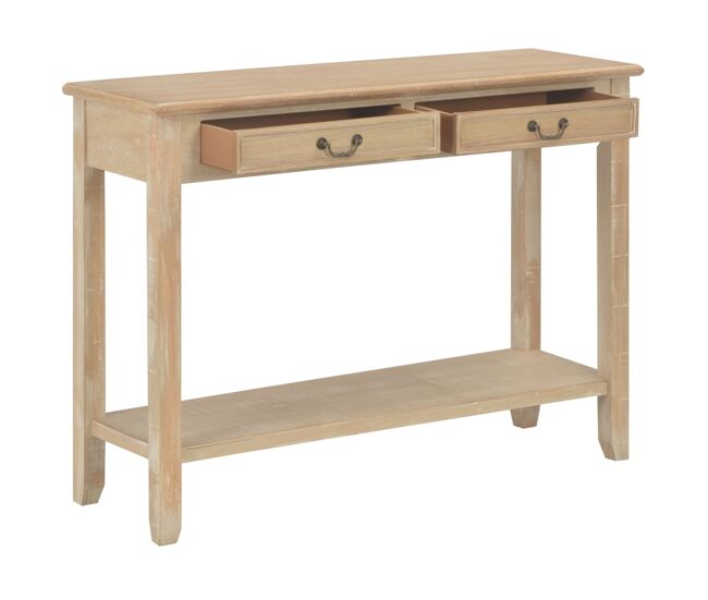 Mesa consola - mesa de entrada de madera 110x35x80 cm