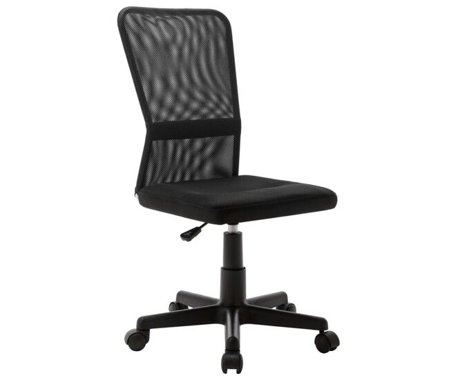Silla de escritorio lirio altura regulable negro 90-100x44x52 cm