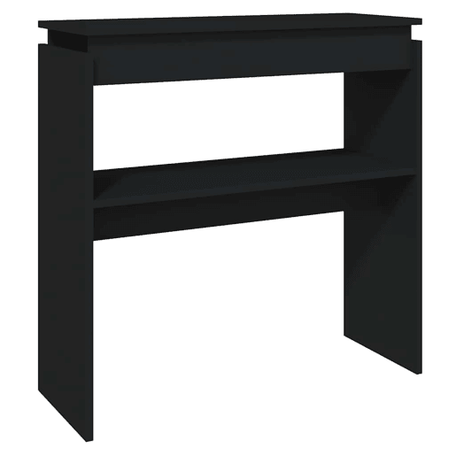 Mesa Consola - Mesa De Entrada 80x30x80 cm derivados de madeira preto
