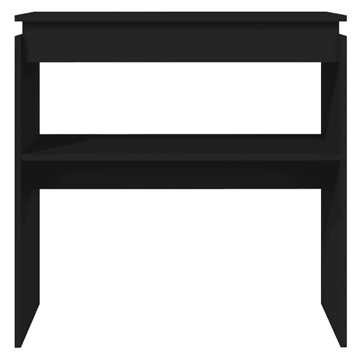 Mesa Consola - Mesa De Entrada 80x30x80 cm derivados de madeira preto