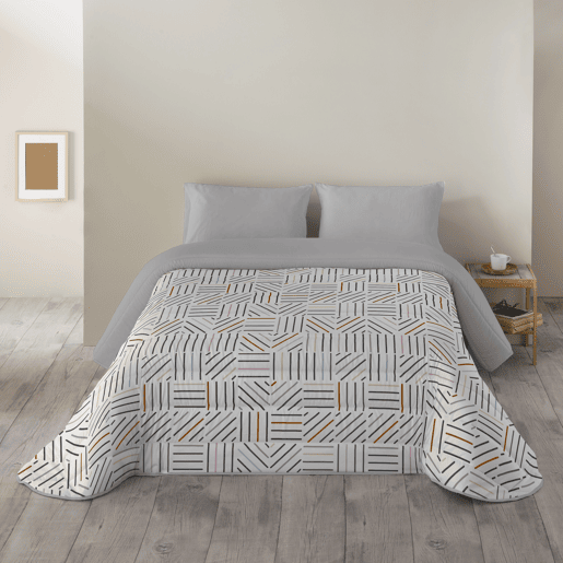 SANDAL - Capa de Edredon Estampada - Ótimo Conforto e Acolchoamento Extra Macio - Peso 300 Gramas com Toque de Pena - Cama 135 - TRAMES UNICO