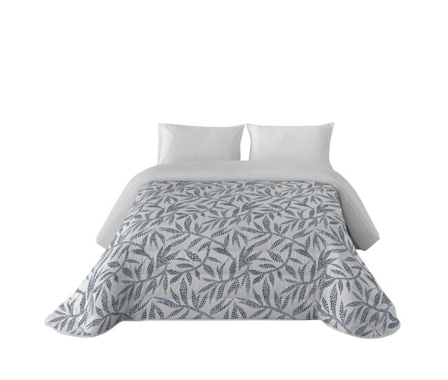 Sandal - edredón nórdico estampado - acolchado de gran confort y extrasuave - gramaje 300 gramos con tacto pluma - cama 150 - wakia blue