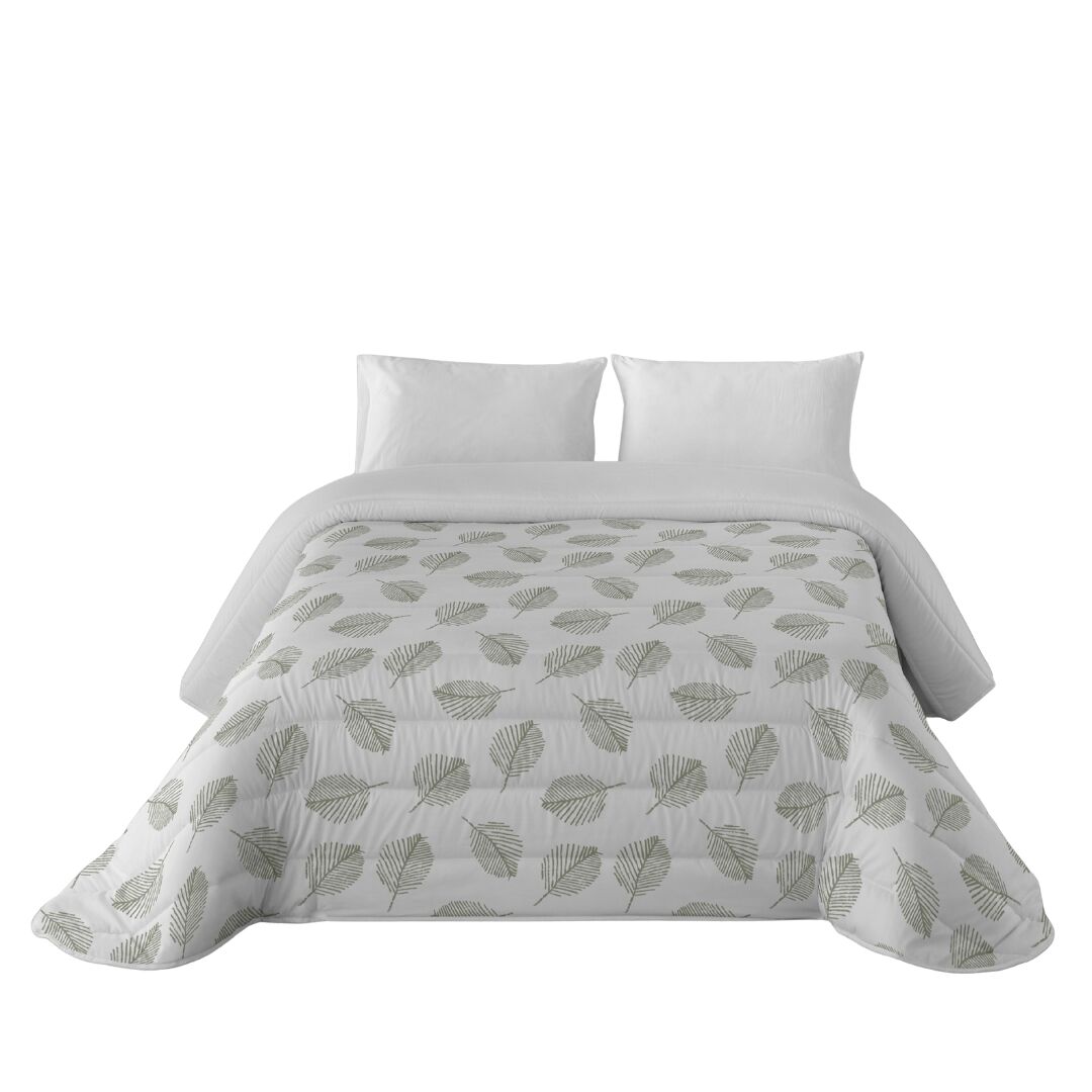 Sandal - edredón nórdico estampado -  acolchado de gran confort y extrasuave - gramaje 300 gramos con tacto pluma - cama 150 - jaho sage