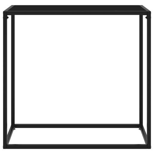 Mesa Consola - Mesa De Entrada 80x35x75 cm vidro temperado preto