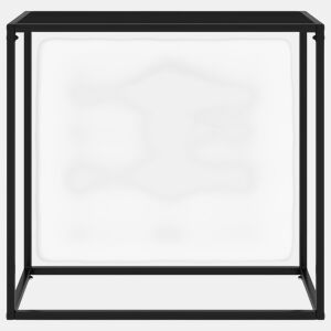 Mesa Consola - Mesa De Entrada 80x35x75 cm vidro temperado preto