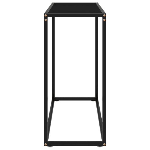 Mesa Consola - Mesa De Entrada 80x35x75 cm vidro temperado preto