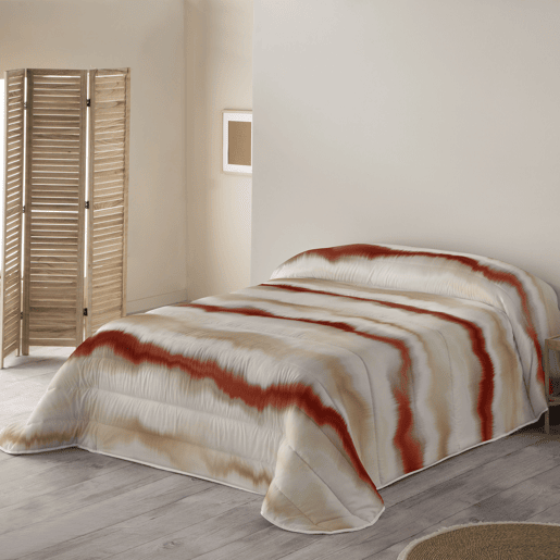 SANDAL - Capa de Edredon Estampada - Ótimo Conforto e Acolchoamento Extra Macio - Peso 300 Gramas com Toque de Pena - Cama 150 - BELIX TERRA