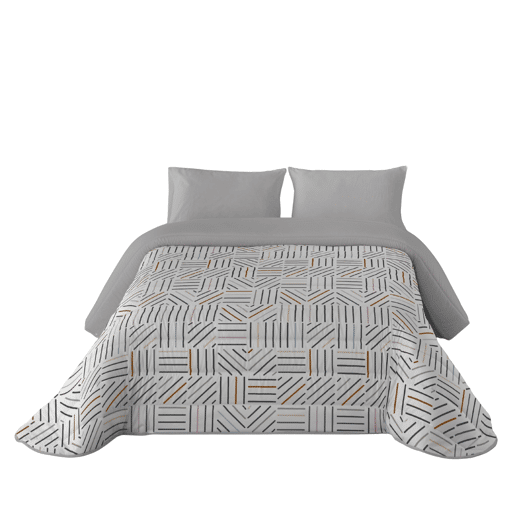 SANDAL - Edredom Nórdico Estampado - Ótimo Conforto e Acolchoamento Extra Macio - Peso 300 Gramas com Toque de Pena - Cama 150 - TRAMES UNICO