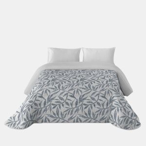 SANDAL - Capa de Edredon Estampada - Ótimo Conforto e Acolchoamento Extra Macio - Peso 300 Gramas com Toque de Pena - Cama 180 - WAKIA BLUE