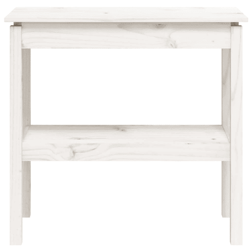 Mesa Consola - Mesa De Entrada 80x40x75 cm madeira de pinho maciça branco