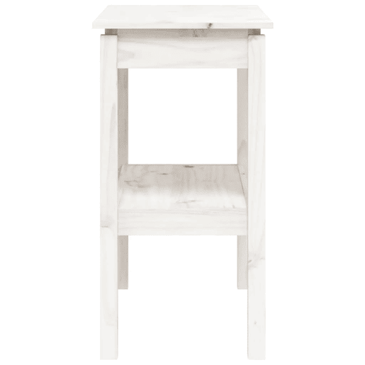 Mesa Consola - Mesa De Entrada 80x40x75 cm madeira de pinho maciça branco
