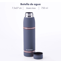 Garrafa de água 750ml em aço inoxidável Azul El Ganso