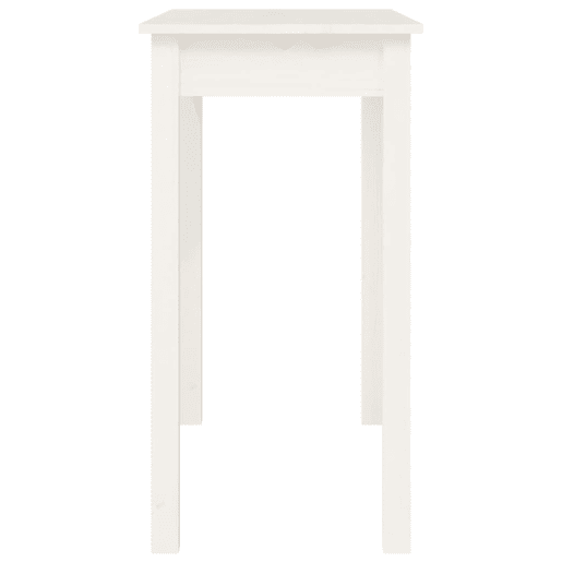 Mesa Consola - Mesa De Entrada 80x40x75 cm madeira de pinho maciça branco