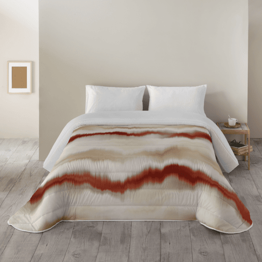 SANDAL - Edredom Nórdico Estampado - Ótimo Conforto e Acolchoamento Extra Macio - Peso 300 Gramas com Toque de Pena - Cama 90 - BELIX TERRA