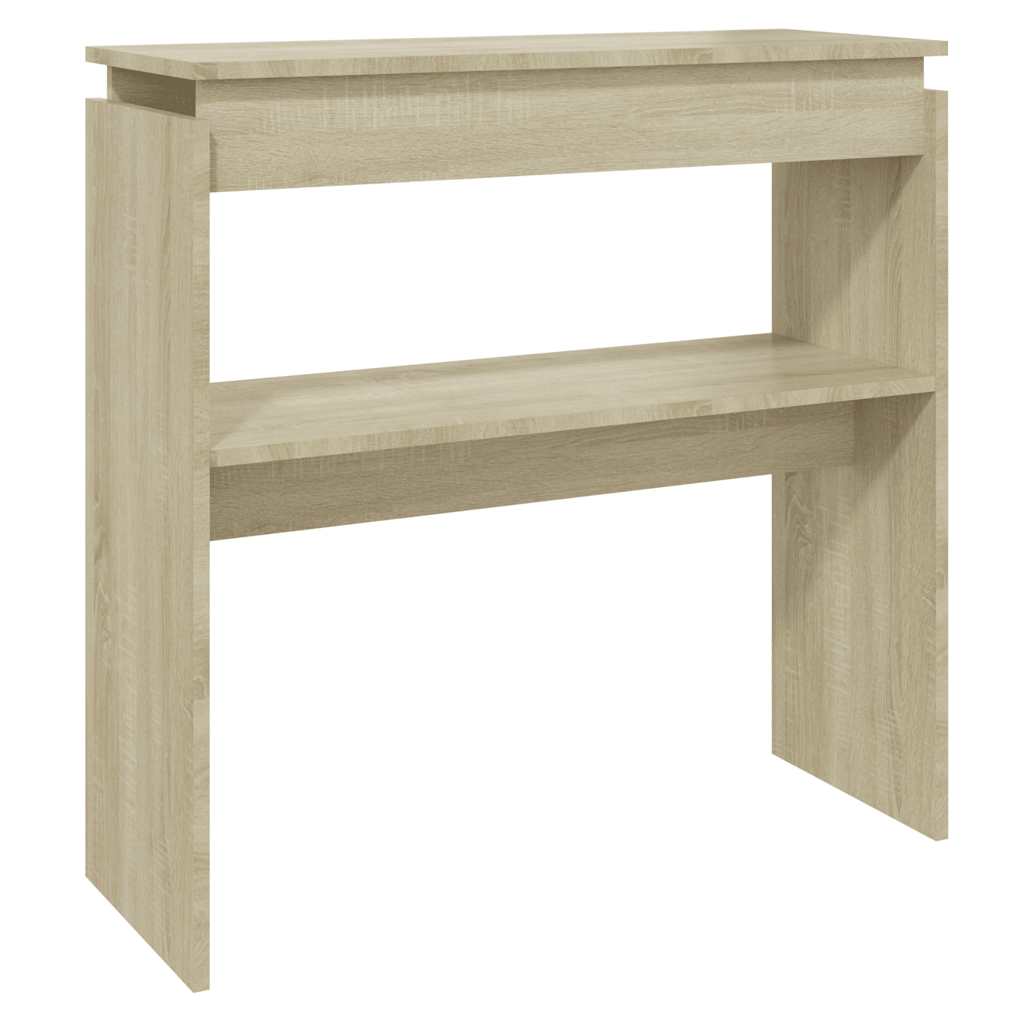 Mesa consola - mesa de entrada madera contrachapada roble sonoma 80x30x80 cm