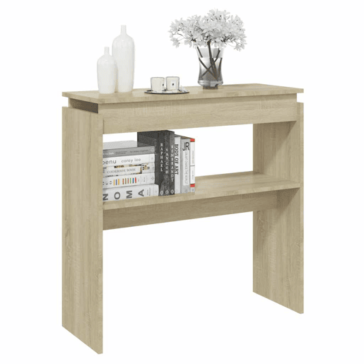 Mesa Consola - Mesa De Entrada 80x30x80 cm derivados de madeira carvalho sonoma