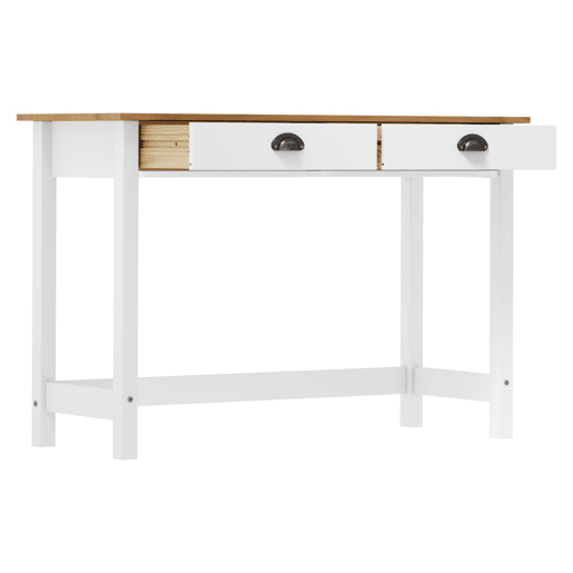 Mesa Consola - Mesa De Entrada Hill c 2 gavetas 110x45x74 cm pinho maciço