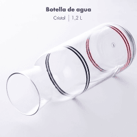 Garrafa de água de vidro 1,2L El Ganso