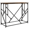 Mesa Consola - Mesa De Entrada 100x40x80 cm derivados de madeira carvalho fumado