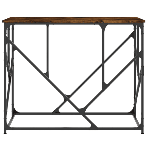 Mesa Consola - Mesa De Entrada 100x40x80 cm derivados de madeira carvalho fumado