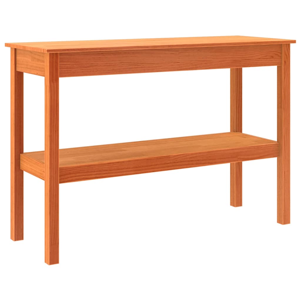 Mesa consola - mesa de entrada marrón cera 110 x 40 x 75 cm madera maciza de pino