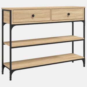 Mesa Consola - Mesa De Entrada 100x25x75 cm derivados de madeira carvalho sonoma