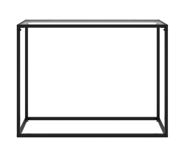 Mesa consola - mesa de entrada vidrio templado transparente 100x35x75 cm