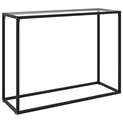 Mesa Consola - Mesa De Entrada 100x35x75 cm vidro temperado transparente