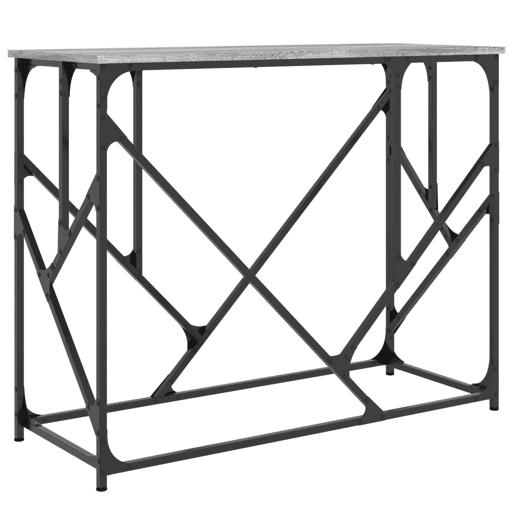 Mesa Consola - Mesa De Entrada 100x40x80 cm derivados de madeira cinzento sonoma