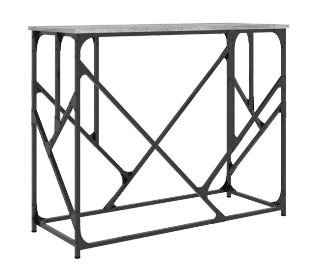 Mesa consola - mesa de entrada madera de ingeniería gris sonoma 100x40x80 cm