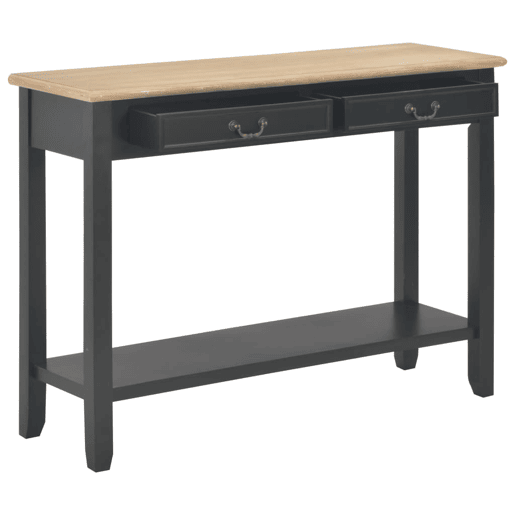 Mesa Consola - Mesa De Entrada 110x35x80 cm madeira preto