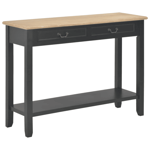 Mesa Consola - Mesa De Entrada 110x35x80 cm madeira preto