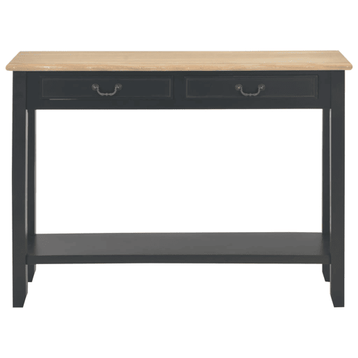 Mesa Consola - Mesa De Entrada 110x35x80 cm madeira preto