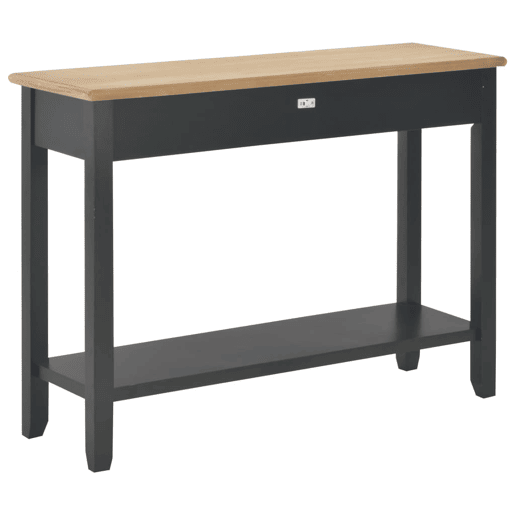 Mesa Consola - Mesa De Entrada 110x35x80 cm madeira preto