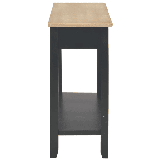 Mesa Consola - Mesa De Entrada 110x35x80 cm madeira preto