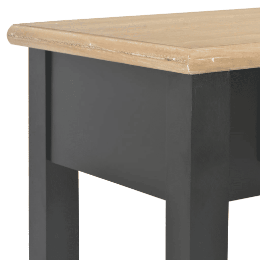 Mesa Consola - Mesa De Entrada 110x35x80 cm madeira preto
