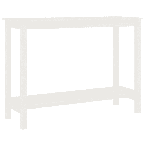 Mesa Consola - Mesa De Entrada 110x40x80 cm pinho maciço branco