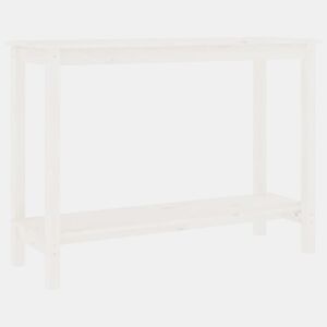 Mesa Consola - Mesa De Entrada 110x40x80 cm pinho maciço branco