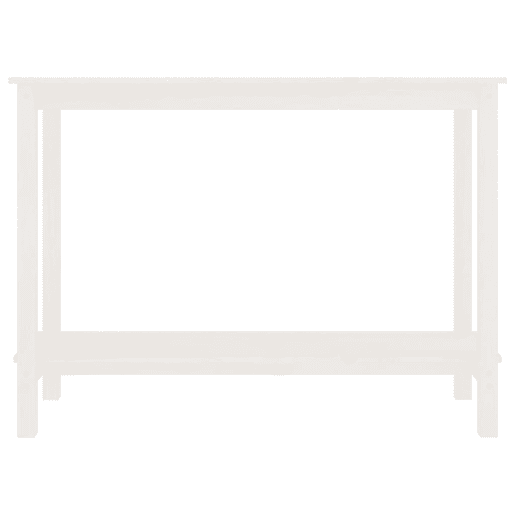 Mesa Consola - Mesa De Entrada 110x40x80 cm pinho maciço branco