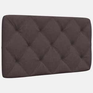 Almofadão de Cabeceira - Cabeceira de cama 80 cm tecido castanho-escuro