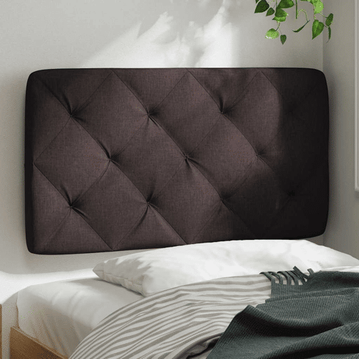 Almofadão de Cabeceira - Cabeceira de cama 80 cm tecido castanho-escuro