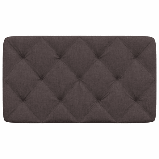 Almofadão de Cabeceira - Cabeceira de cama 80 cm tecido castanho-escuro