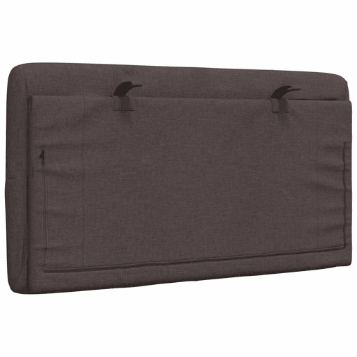 Almofadão de Cabeceira - Cabeceira de cama 80 cm tecido castanho-escuro