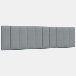 Almofadão de Cabeceira - Cabeceira de cama 180 cm tecido cinzento-claro