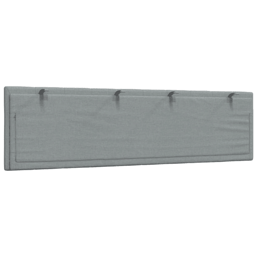 Almofadão de Cabeceira - Cabeceira de cama 180 cm tecido cinzento-claro