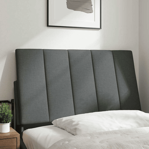Almofadão de Cabeceira - Cabeceira de cama 90 cm tecido cinzento-escuro