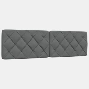 Almofadão de Cabeceira - Cabeceira de cama 180 cm tecido cinzento-escuro