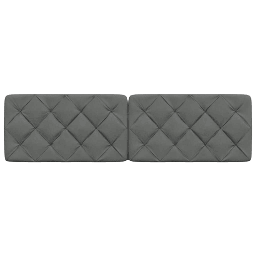 Almofadão de Cabeceira - Cabeceira de cama 180 cm tecido cinzento-escuro