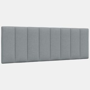 Almofadão de Cabeceira - Cabeceira de cama 120 cm tecido cinzento-claro